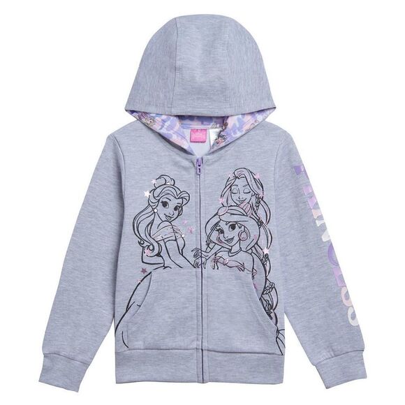 NEW! Disney Princesses Kids 3 piece Set zip Hoodie, Tee and leggings siz… - Picture 2 of 15